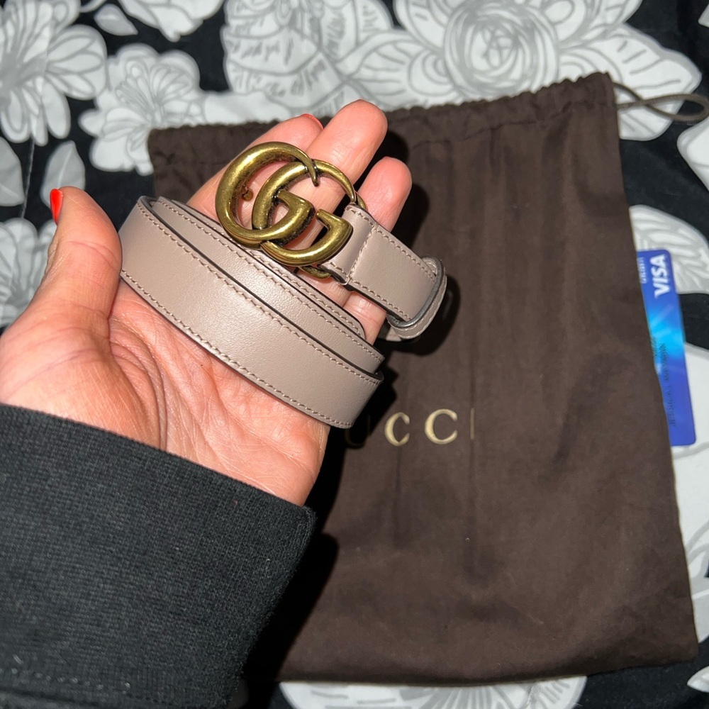 SKINNY GUCCI BELT